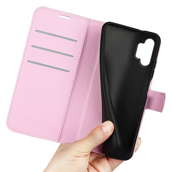 Classic Samsung Galaxy A13 4G Flip Etui - Lyserød Pink