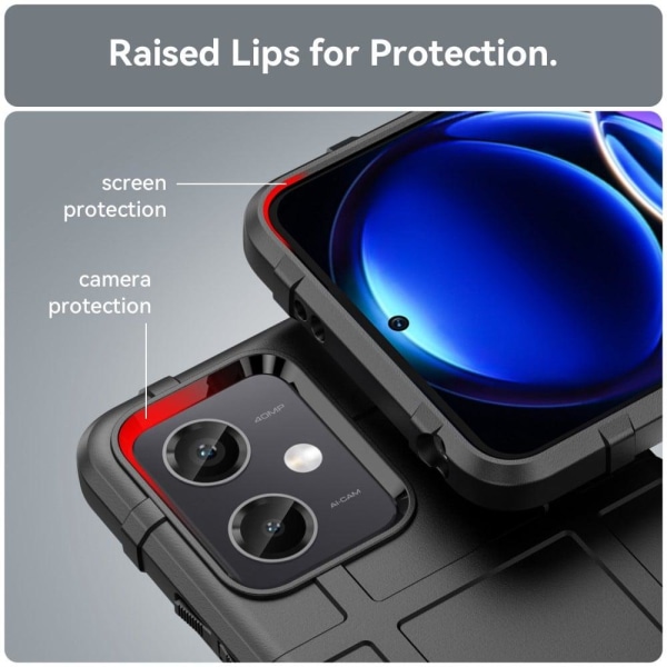 Rugged Shield Etui Xiaomi Redmi Note 12 - Sort Black