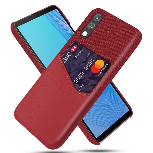 Bofink Sony Xperia Ace 2 korttikotelo - Punainen Red