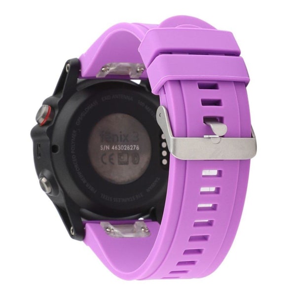 Garmin Fenix 5 / 5 Plus / Forerunner 935 22mm silikoninen kellonauha - Violetti Purple