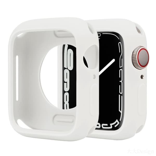 Apple Watch Series 10 42mm silikonfodral Candy Color stötsäkert klockfodral - Vit Vit