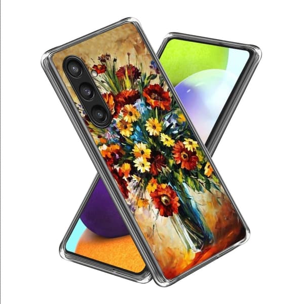 Deco Samsung Galaxy S24 cover - Farverig Blomst Multicolor