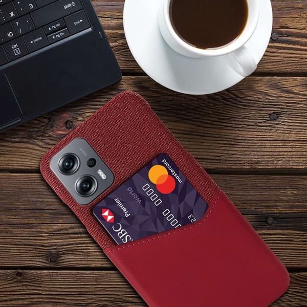 Bofink Xiaomi Poco X4 Gt / Note 11t Pro / 11t Pro Plus Kredittkort Deksel - Rød Red