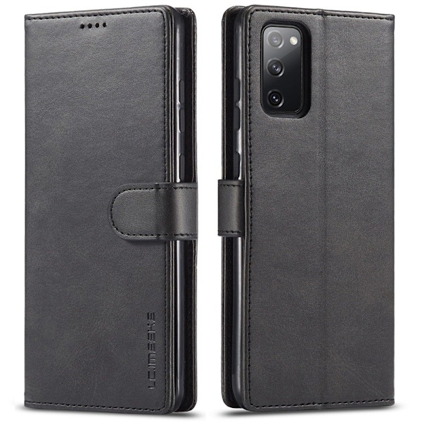 LC.IMEEKE Samsung Galaxy M52 5G flip case - Musta Black