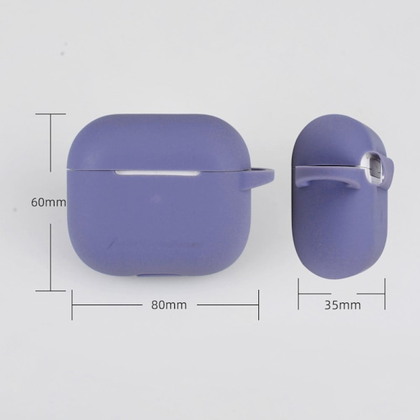 AirPods 3 silikoneovertræk med tilbehørssæt - Blå Blue