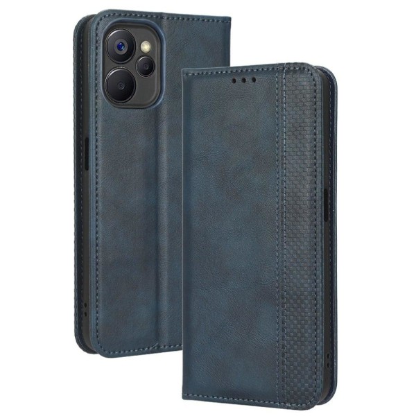 Bofink Vintage Realme 9i Nahkakotelo - Sininen Blue