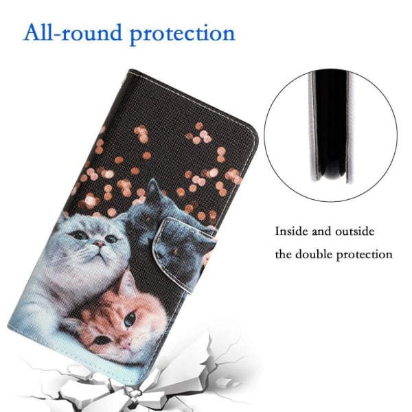 Wonderland Samsung Galaxy A14 Flip Etui - Tre Katte Black