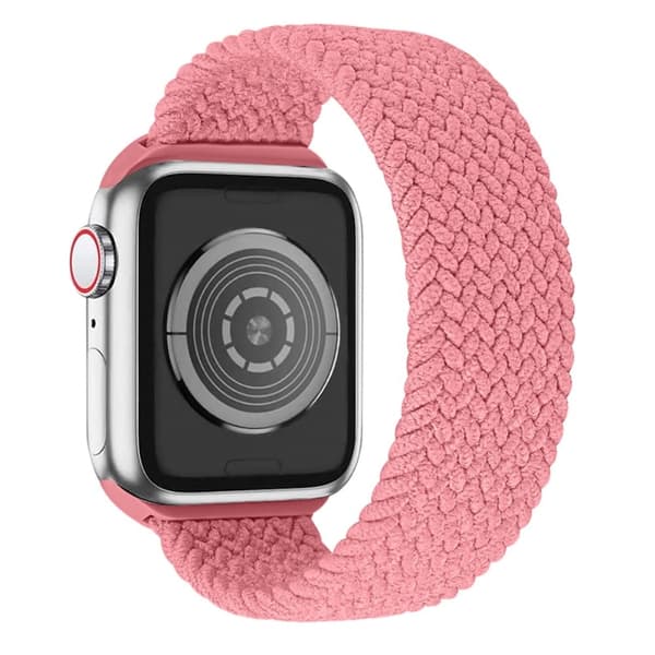 Apple Watch (41mm) elastisk urrem - Lyserød / Størrelse: L Pink