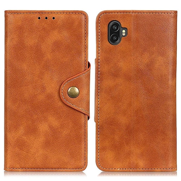Alpha läder Samsung Galaxy Xcover 2 Pro fodral - Brun Brun