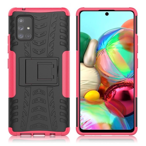 Offroad kuoret - Samsung Galaxy A71 5G - Musta / Ruusu Black