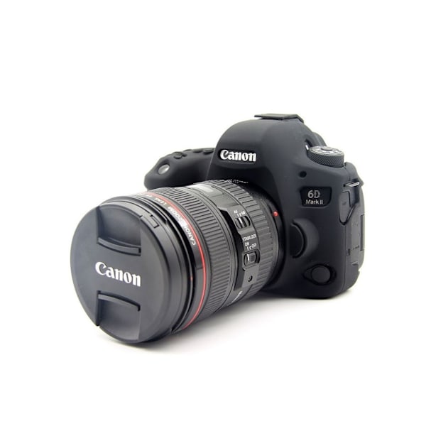 Canon EOS 6D beskyttelsesetui i blødt silikone - Sort Black