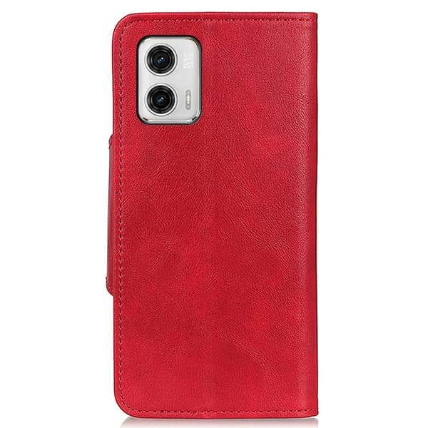 Alpha läder Motorola Moto G73 fodral - Röd Röd
