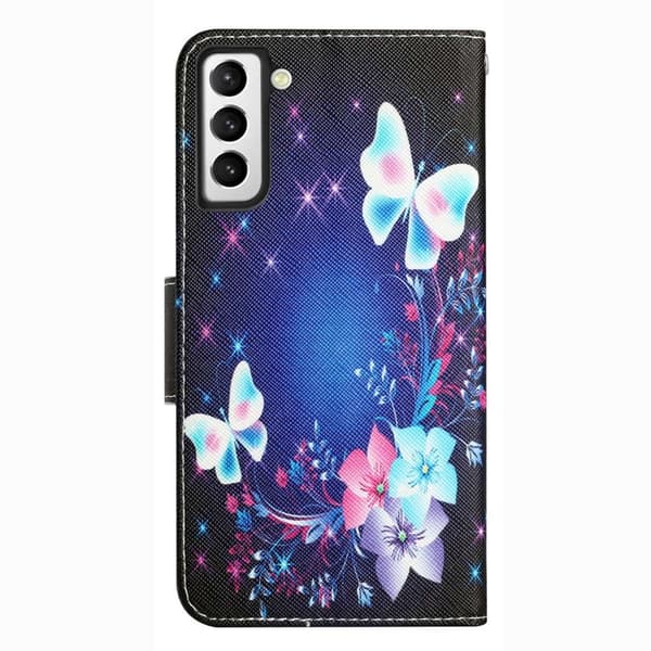 Wonderland Samsung Galaxy S23 Plus Flippetui - Sommerfugl Blue