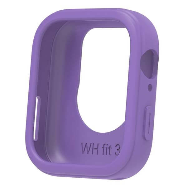 Huawei Watch Fit 3 Silicone Case Hollow Shockproof Watch Protective Frame - Purple Lila