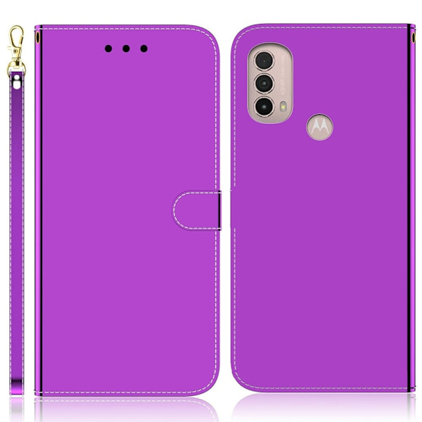 Mirror Motorola Moto E30 / E40 / E20 Flippetui - Lilla Purple