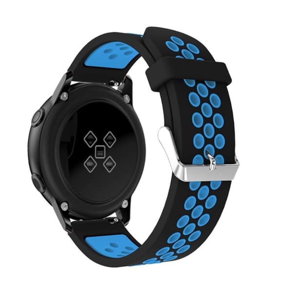Samsung Galaxy Watch Active to-farvet holdbar Urrem - Sort / Blå Black
