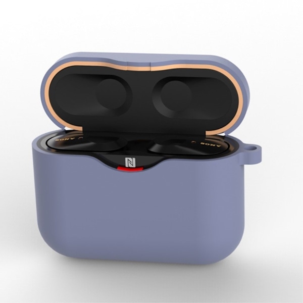 Sony WF-1000XM3 hållbart silikonfodral - Baby Blå Blå