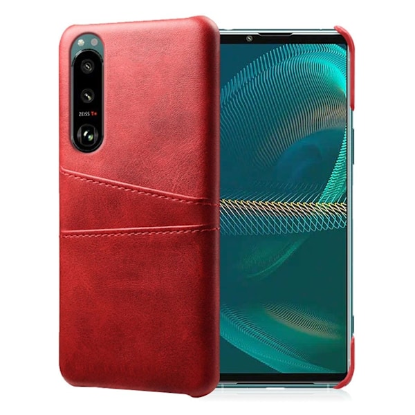 Dual Card case Sony Xperia 5 III - Rød Red