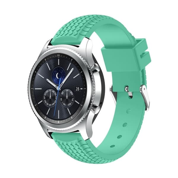 Trendikäs vaihtoranneke Samsung Gear S3-kellolle - Syaani Blue
