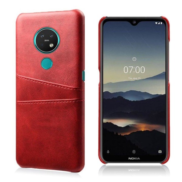 Nokia 7.2 / Nokia 6.2 skal med korthållare - Röd Röd