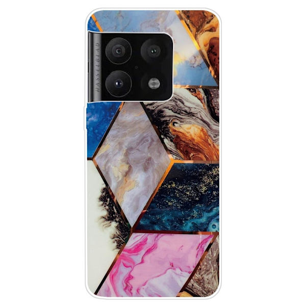 Marble OnePlus 10 Pro Suojakotelo - Vibrant Marble Diamond Multicolor