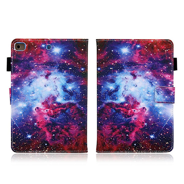 Cool mönstrad läder flip fodral för iPad Mini (2019) - Cosmos multifärg