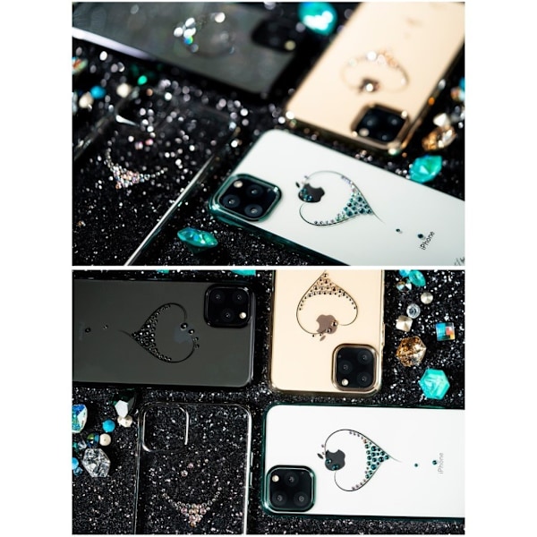 Kingxbar iPhone 11 Pro Max Wish Swarovski etui - Sort Black