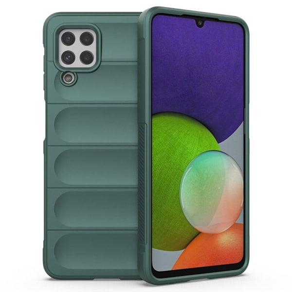 Mjukt greppformat Samsung Galaxy A22 4G skal - Grön Grön