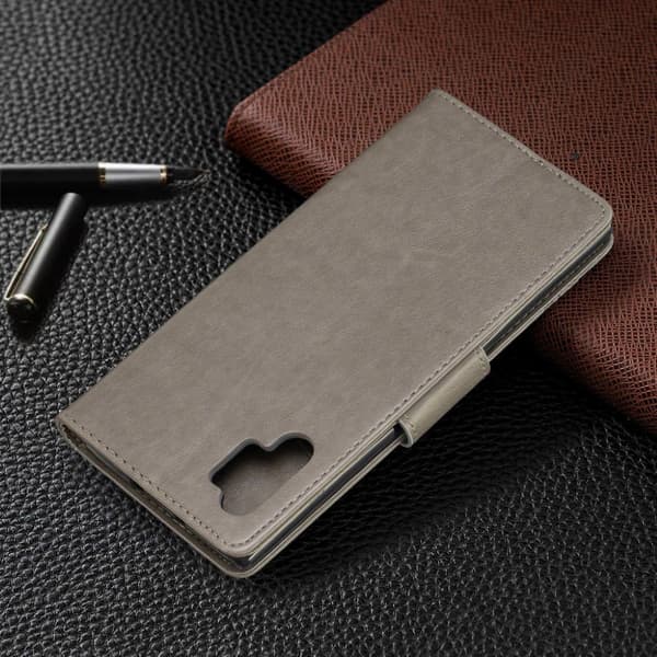 Butterfly Samsung Galaxy Note 10 Pro veske - Grå Silver grey