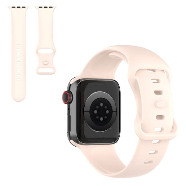 Silikoneurrem til Apple Watch 40mm - Lyserød / Størrelse: S Pink