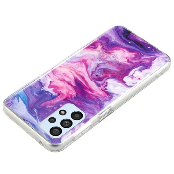 Marble Samsung Galaxy A53 5G Etui - Rød Multicolor