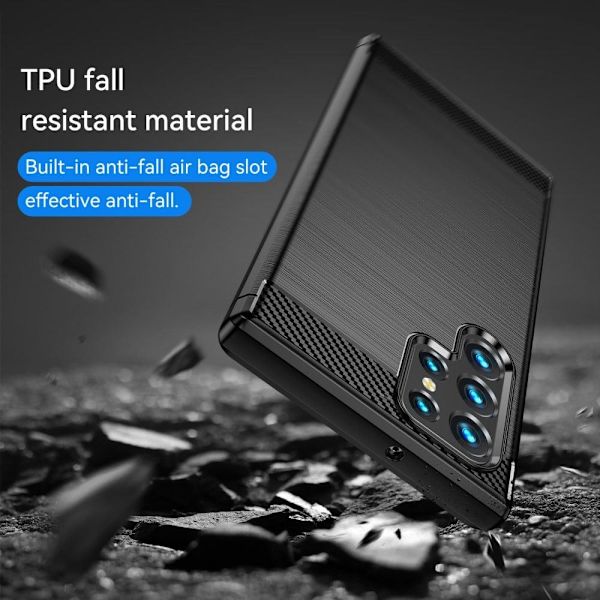 Carbon Flex Fodral Samsung Galaxy S23 Ultra - Svart Svart