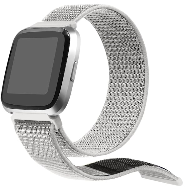Fitbit Versa 2 / Versa Lite / Versa nylonrem - Hvid Muslingeskal White