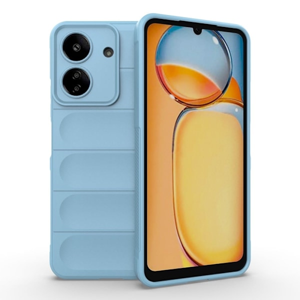 Mjukt greppformat skal för Xiaomi Redmi 13C / Xiaomi Poco C65 - Blå Blå