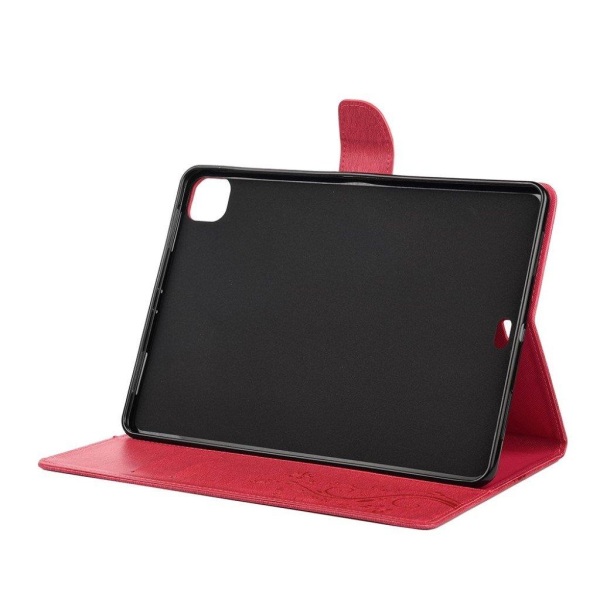 iPad Pro 11 inch (2020) butterfly imprint leather flip case - Re Red
