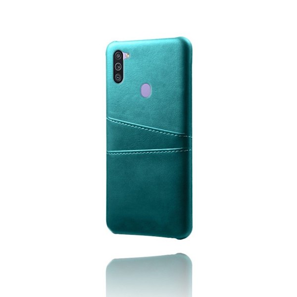 Samsung Galaxy M11 skal med korthållare - Grön Grön