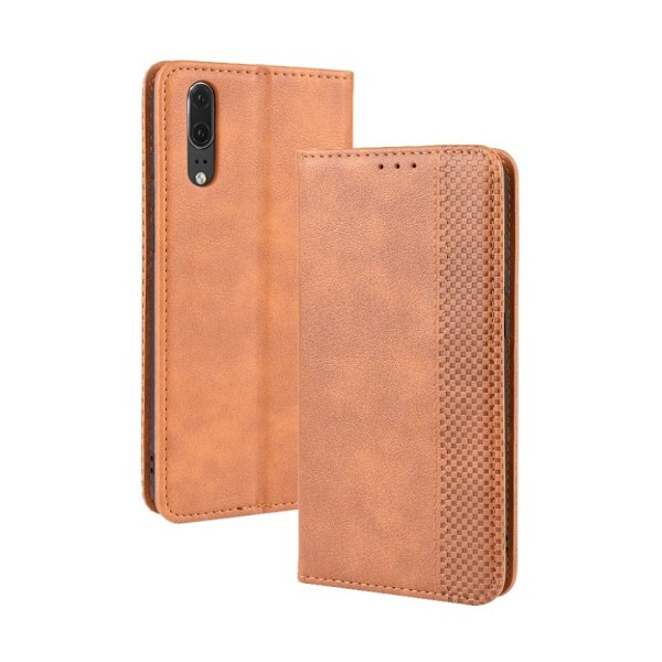 Bofink Vintage läder Huawei P20 fodral - Brun Brun
