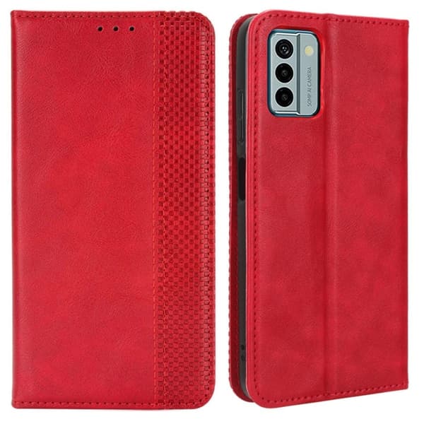 Bofink Vintage Nokia G22 Nahkakotelo - Punainen Red