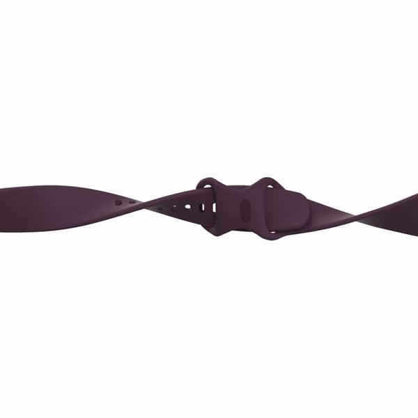 Fitbit Versa 3 / Sense silikone rem - mørkelilla Størrelse: L Purple