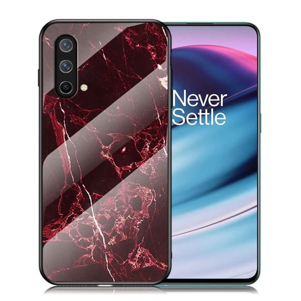 Fantasy Marble OnePlus Nord CE 5G cover - Blodrød Marmor Red