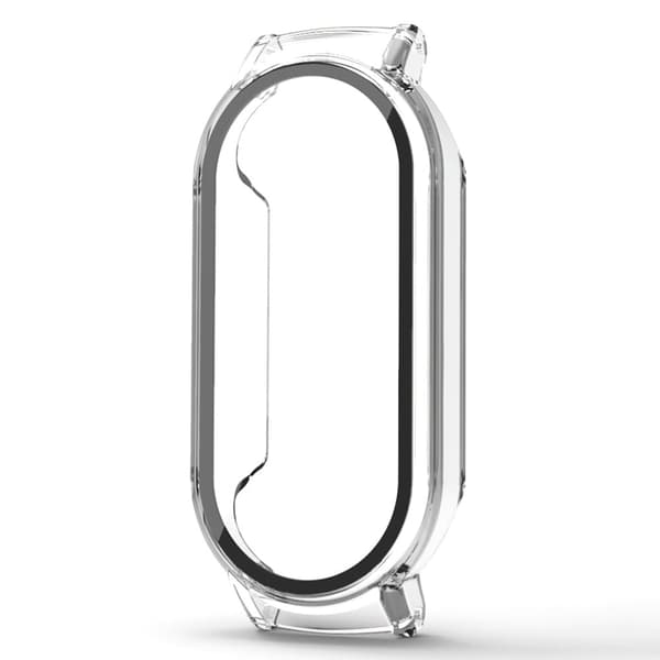 Xiaomi Smart Band 8 / Smart Band 8 NFC Hard Bump Resistant Case with Tempered Glass Screen Protector - Transparent Transparent
