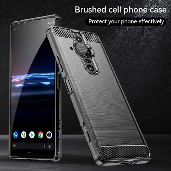 Carbon Flex Sony Xperia Pro-I skal - Svart Svart