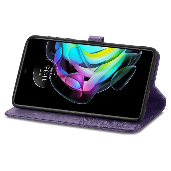 Mandala Motorola Edge 20 Läppäkotelo - Violetti Purple