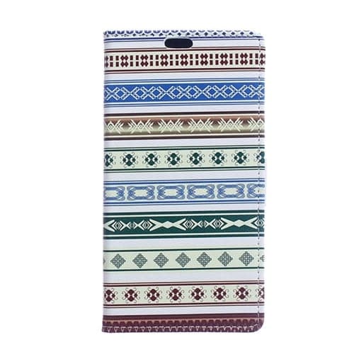 Moberg LG G4s Lær Etui - Etnisk Stil Mønster Multicolor