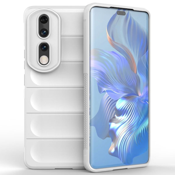 Blødt grebsformet cover til Honor 90 Pro - Hvid White