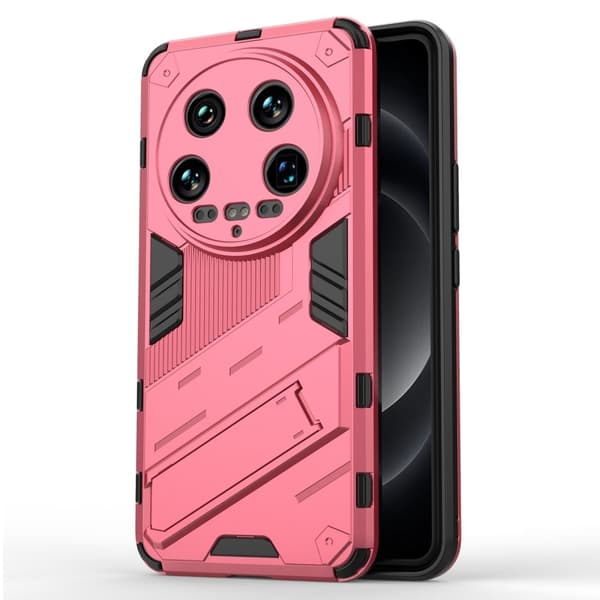 Støtsikkert hybriddeksel med et moderne preg for Xiaomi 14 Ultra - Rose Pink