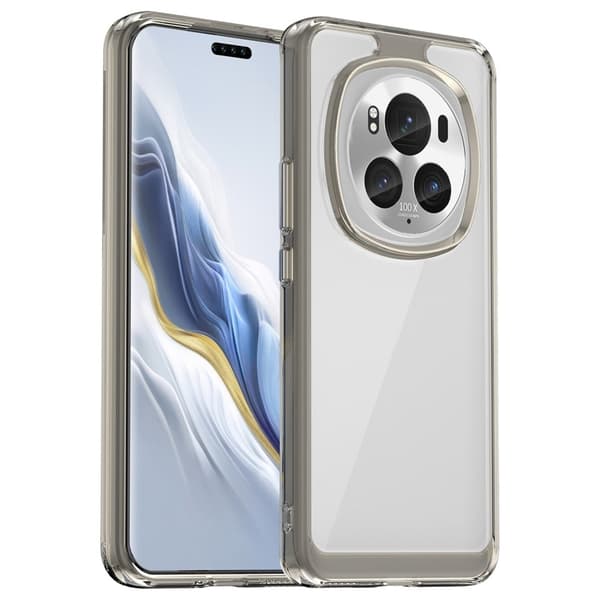 Honor Magic 6 Pro smart akryl cover - Gennemsigtig Grå Silver grey