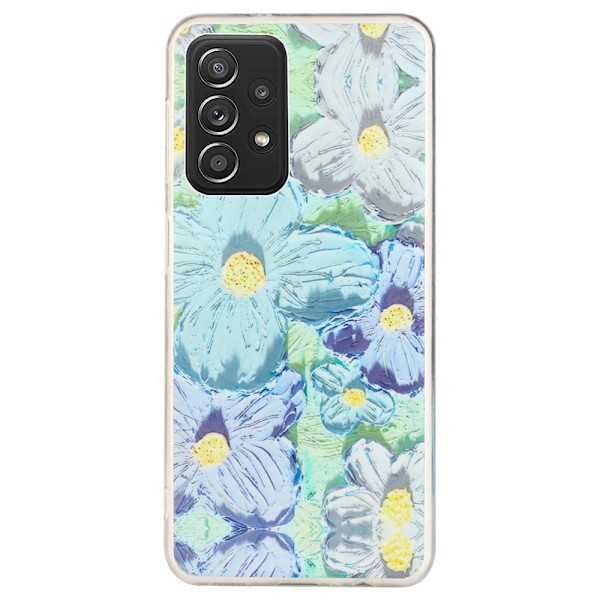 Deco Samsung Galaxy A33 5G skal - Blå Blommor Blå