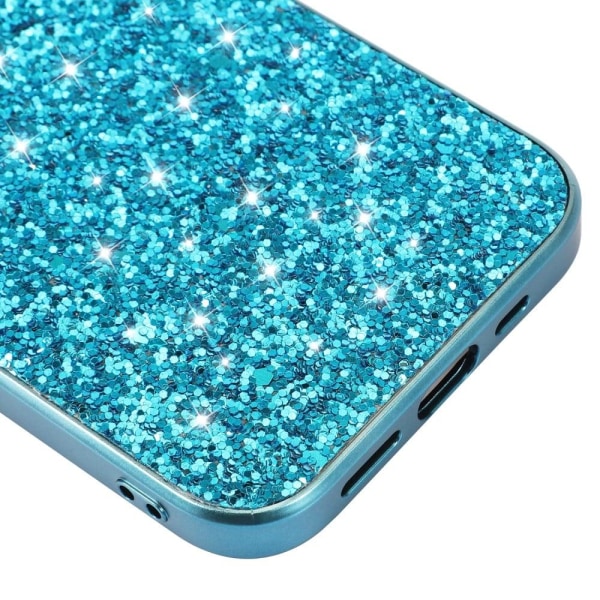 Glitter iPhone 13 Pro Max skal - Blå Blå