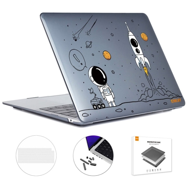 HAT PRINCE MacBook Pro 16 M1 Max / M1 Pro (A2485, 2021) astronautstil og tastaturcover - Affyring Af Raketskib White